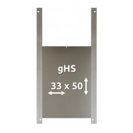 gHS - Trappe de poulailler pour oies 33 x 50 cm en aluminium